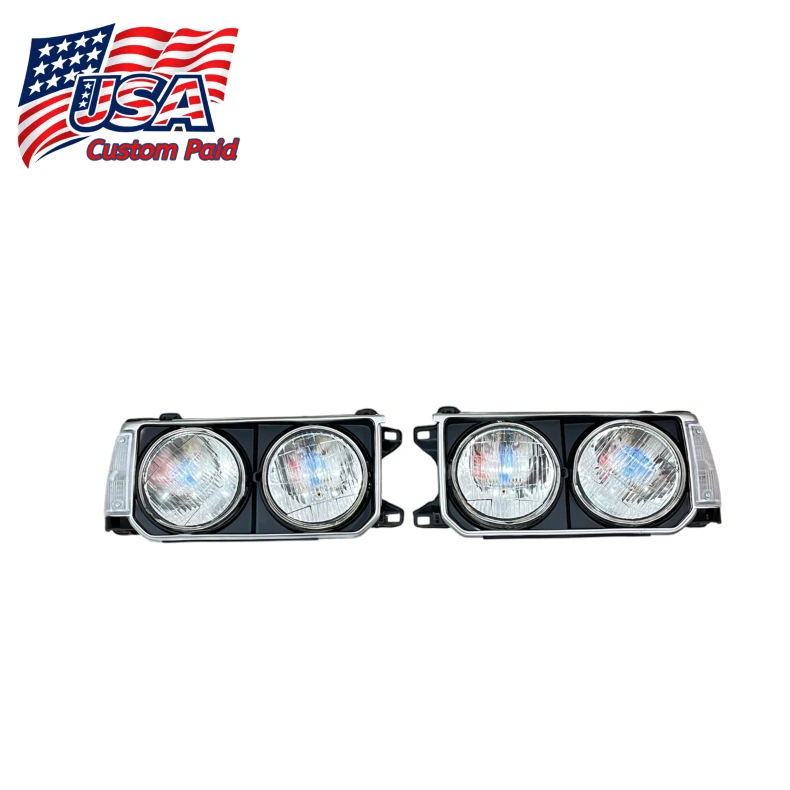 Toyota Corolla KE70 TE72 KE75 Quad Round Headlight Grille Conversion Set 1980-1983 Front Lamp Assembly Toyota Corolla KE70 TE72 KE75 Quad Round Headlight Grille Conversion Set 1980-1983 Front Lamp Assembly - Image 2