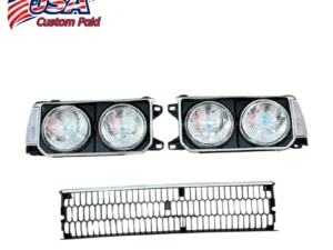 Toyota Corolla KE70 TE72 KE75 Quad Round Headlight Grille Conversion Set 1980-1983 Front Lamp Assembly
