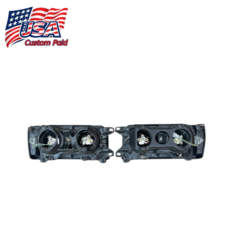 Front Headlight Assembly & Grille Set for Toyota Corolla KE70/KE75 – Dual Round Lights Complete Kit Front Headlight Assembly & Grille Set for Toyota Corolla KE70/KE75 – Dual Round Lights Complete Kit - Image 3